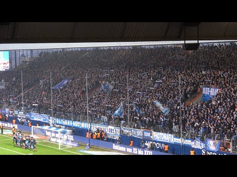 [2-0] VfL Bochum - Borussia Dortmund, 15.02.2025, Fanmarsch + mega Torjubel beim Sieg über den BVB
