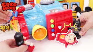 코코몽을 구해줘! 슈퍼히어로 배트맨, 스파이더맨, 원더우먼 출동하자! 기차에서 장난치면 안돼요! | 구조놀이 | 코코몽 같이놀자