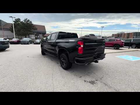 2024 Chevrolet Silverado 1500 Crew Cab Short Box 4-Wheel Drive LT Trail Boss in Black for sale at Boyer Pickering Chevrolet Cadillac Buick GMC Ltd. in Pickering, ON