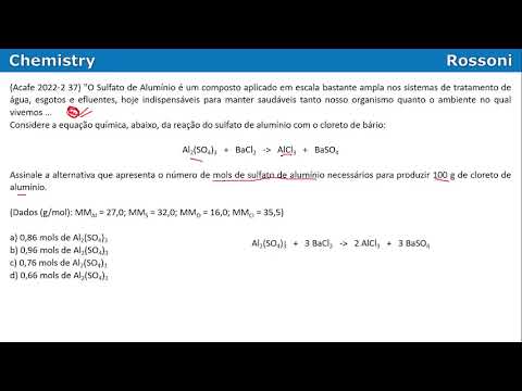 Acafe 2022-2 Q37 Medicina - Estequiometria - Questão anulada!