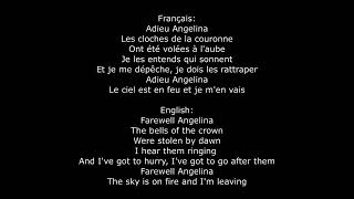 Adieu Angelina Nana Mouskouri/Paroles