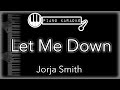 Let Me Down Jorja Smith No Rap Piano Karaoke Instrumental