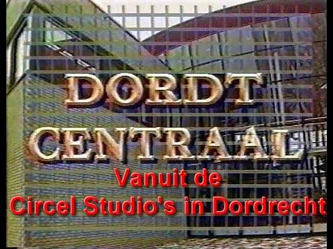 Aankondiging van Dordt Centraal (TROM) vanuit de Circlestudio's in Dordrecht +/- 1990