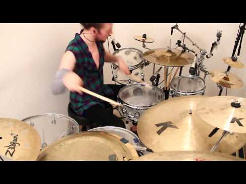 Drum Freestyle Mash-Up 17 - Shuffle & Left Tom Grooves, Linear Crossover Licks