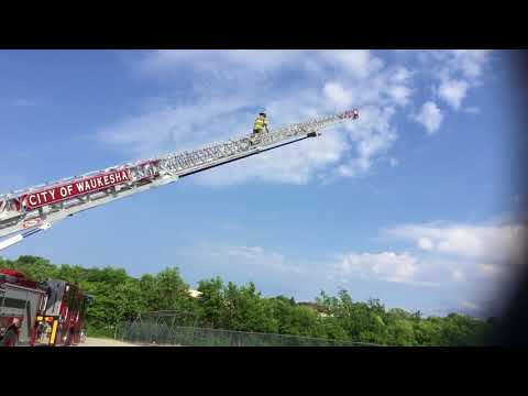 WFD Firefighter Robert Duwe Climbs Ladder 1575