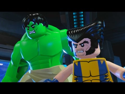 LEGO Marvel Super Heroes (PS4) - Co-op Walkthrough Part 4 - Rock Up at the Lock Up
