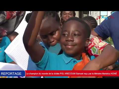 Éducation Nationale : Le champion mondiale de la dictée reçu par la ministre Mariatou KONÉ