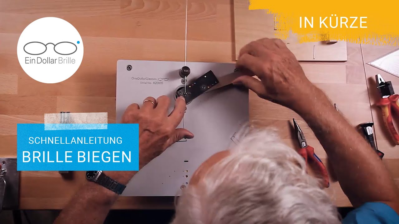 Brille biegen in Kürze