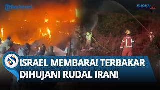 ISRAEL UTARA MEMBARA! Terbakar Hebat Dihujani Rudal Iran saat Gelombang Balasan Teheran Dimulai