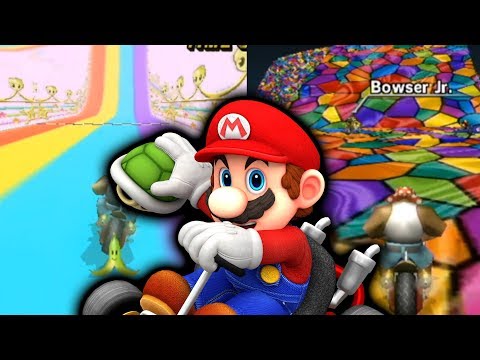 Mario Kart Wii but it's ALL Rainbow Road Tracks!