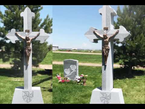 Part of a video titled Crosses On Monument Headstones And What They Mean - YouTube