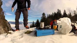 preview picture of video 'Un petit thé à la neige au Granier'