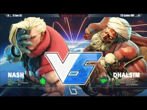 SFV/SF5: Next Level Battle Circuit V.2 - Grand Final - LI Joe (Nash) vs TS Sabin (Dhalsim)