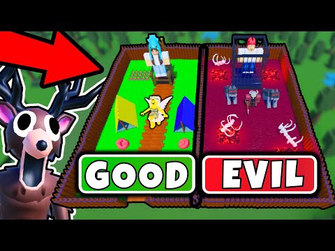 I Built the ULTIMATE Good vs Evil Base in 99 Nights in the Forest