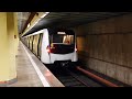 4K Bucharest Metro BOMBARDIER Train Sofia At Costin Georgian Station On M1