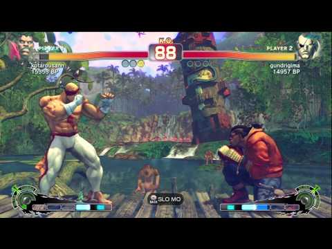 Kotarousann [Balrog] vs gundrigima [Sagat] SSF4 Japanese Online Ranked Matches - TRUE HIGH-DEF