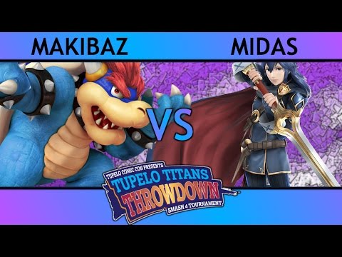 Tupelo Titans - Makibaz (Bowser) vs. Midas (Lucina, Samus) - POOLS - Smash 4 - Wii U