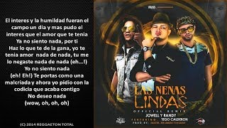 Las Nenas Lindas (Remix) (Letra) - Jowell Y Randy Ft. Tego Calderon
