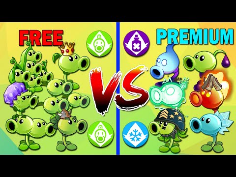 Plants Vs Zombies 2 Team Pea Free Vs Premium - Plants Vs Plants