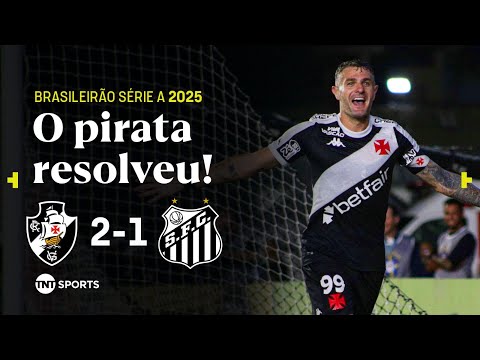 PEIXE MARCA GOLAÇO, MAS VASCO VIRA O JOGO COM GOL E ASSISTÊNCIA DE VEGETTI! VASCO 2X1 SANTOS