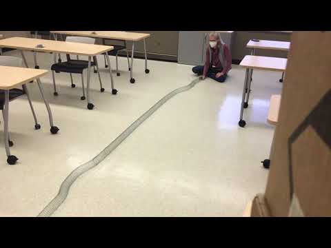 Destructive interference with a slinky
