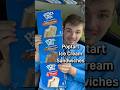Trying The Brand New Pop Tarts Ice Cream Sandwiches Shorts