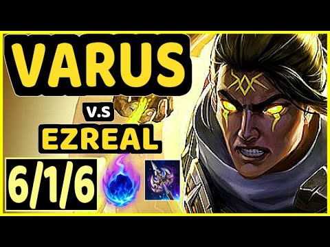 SNEAKY (VARUS) vs EZREAL - 6/1/6 KDA BOTTOM ADC CHALLENGER GAMEPLAY - NA