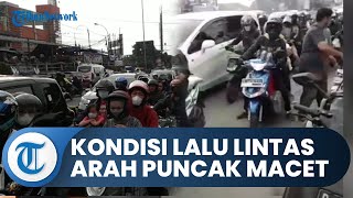H-2 Lebaran 2022, Kemacetan di Jalur Puncak Bogor Mulai di Simpang Pasar, Kendaraan Padati Jalan