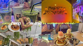 🥂💃weekend vlog: turning 18 ft. unfinished work 💨