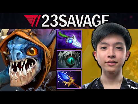 T1.23SAVAGE UNTOUCHABLE SLARK WITH AGHANIMS-DIFFUSAL - DOTA 2 GAMEPLAY
