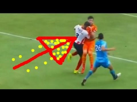 Terrible choque entre Viera y Balanta