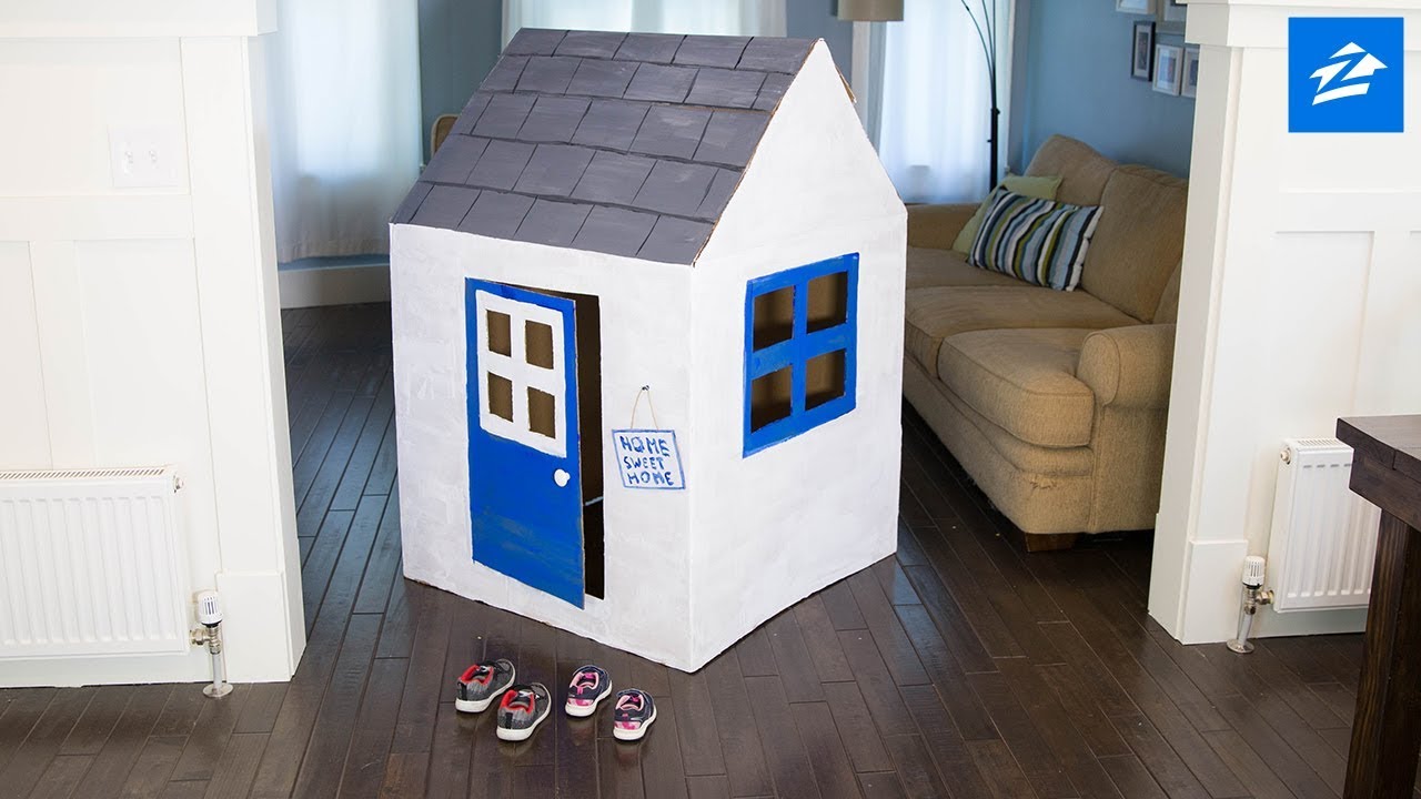 Create the Perfect Cardboard Box Playhouse | Zillow