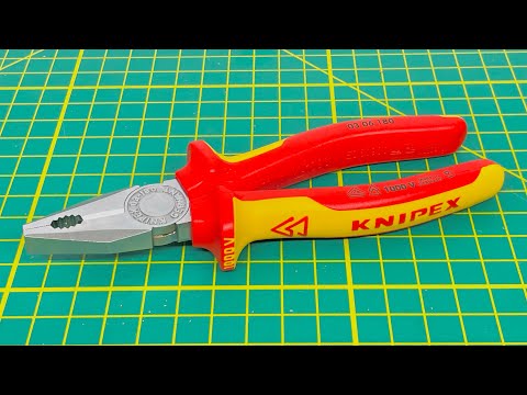 Kombinuotos replės VDE 180mm, Knipex video