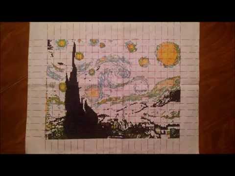 Starry Night Cross-Stitch