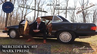Mercedes R107/C107 - ceny rynkowe 2023, wycena klasyka