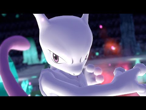 Pokemon Let's Go Pikachu & Eevee - Mewtwo + Green Battle