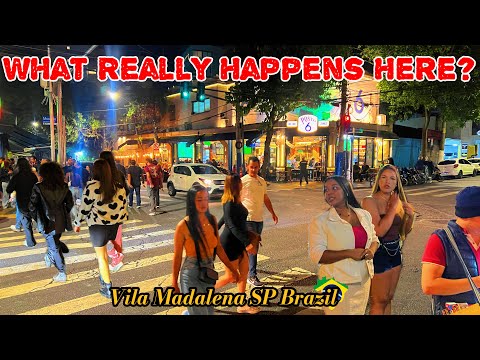 What REALLY Happens on São Paulo’s Party Street? | The Secrets of Vila Madalena 🌌🔥