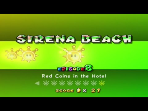 Super Mario Sunshine - Sirena Beach - Episode 8: Red Coins in the Hotel