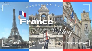 eng)🇫🇷VLOG: ｺﾝｻｰﾄも観光も堪能する4泊5日フランスツアー🎻🥐￤マルセイユで日帰り女子旅👧🏻⚓️￤Aix-en-Provence/Marseille/Paris