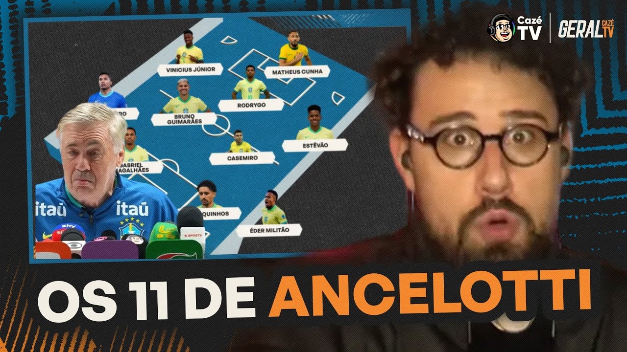 ANALISAMOS O BRASIL DEFINIDO POR ANCELOTTI PARA ENFRENTAR SENEGAL | GERAL CAZÉTV