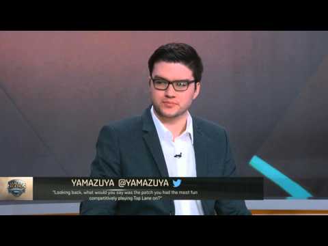 Dyrus answers Twitter questions on Analyst Desk - League of Legends