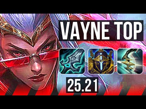 VAYNE vs TRYNDAMERE (TOP) | 12/1/7, 8 solo kills, Legendary | EUW Master | 25.21