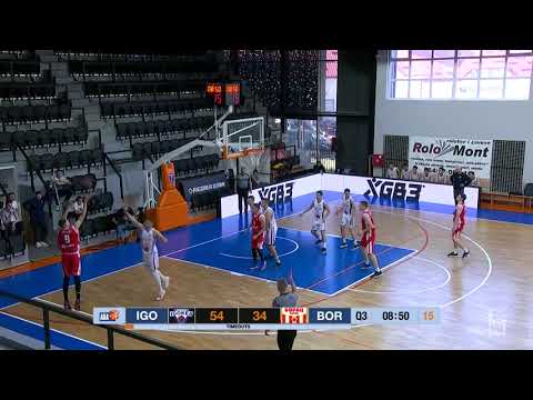 Bačarević makes the block, Nikolić drains the 3-pointer (U19 Igokea - U19 Borac, 22.5.2021)