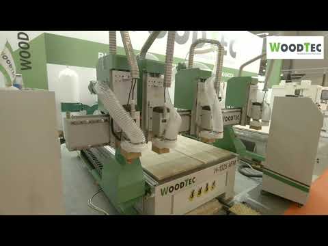 Фрезерно-гравировальный станок с ЧПУ WoodTec H 1325 4FM, видео 5