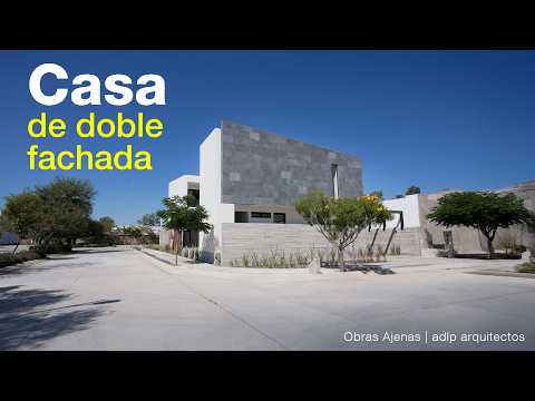 Casa de Doble Fachada en Concreto y Piedra | Obras Ajenas | adlp arquitectos