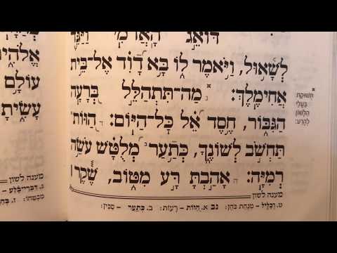 תהלים פרק נב׳ Tehilim perek 52 Psalms chapter 52 למנצח מזמור לדוד בבוא דאוג האדמי