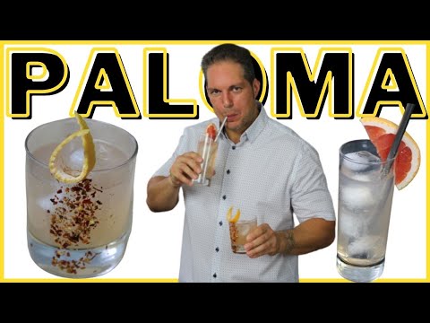Paloma Cocktail Rezept selber machen, ein erfrischender Cocktail mit Tequila. 2 Versionen.