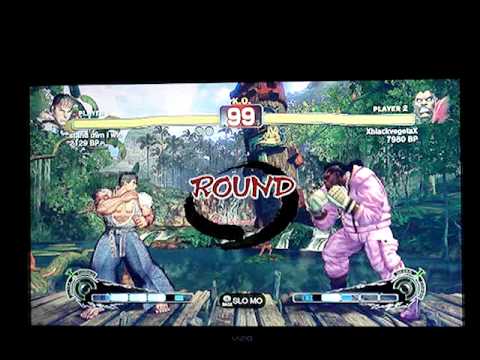 SSF4: XblackvegetaX (Balrog) vs stand down i win (Ryu) - Ranked Match