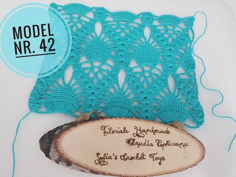Model crosetat 42 - PRIMA PARTE - seria "100 de modele de crosetat"
