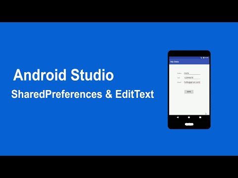 Android Studio Sharedpreferences Edittext Tutorial